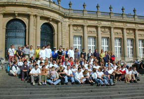 Photo de groupe lors du départ